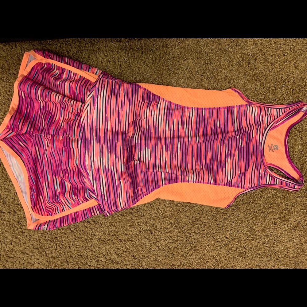 Girls Champion athletic shorts and top